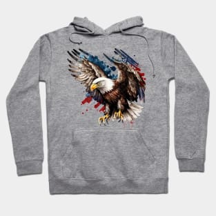 The American Eagle Watercolor design Hoodie